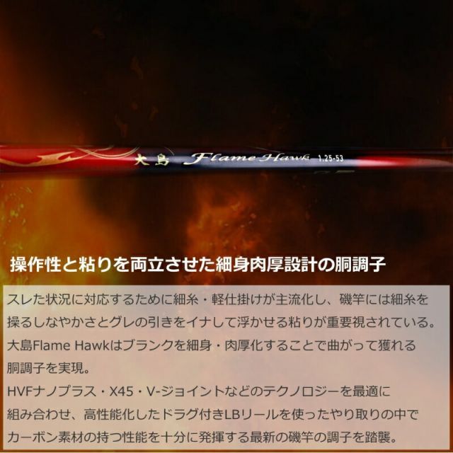 ダイワ 大島 フレイムホーク 2-53 | 釣具 釣り フィッシング