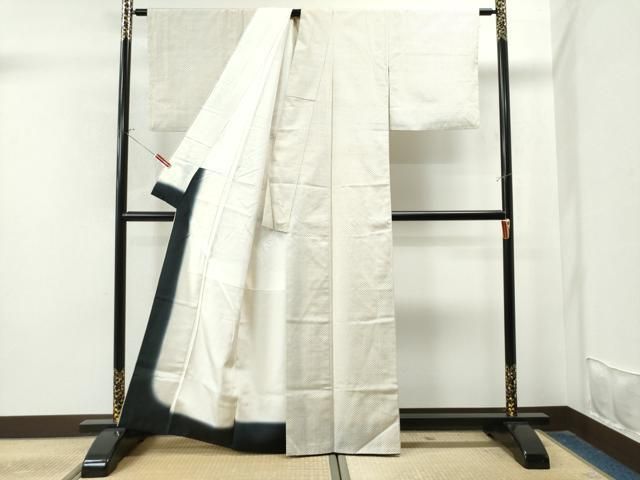 平和屋着物■上質な紬　十字絣　胴抜き仕立て　逸品　未使用　CAAG8559ev