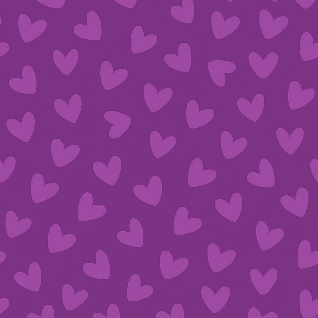 ステンレス製バラ 紫色×ハート柄 1輪 ステンレス製バラ 紫色×ハート柄