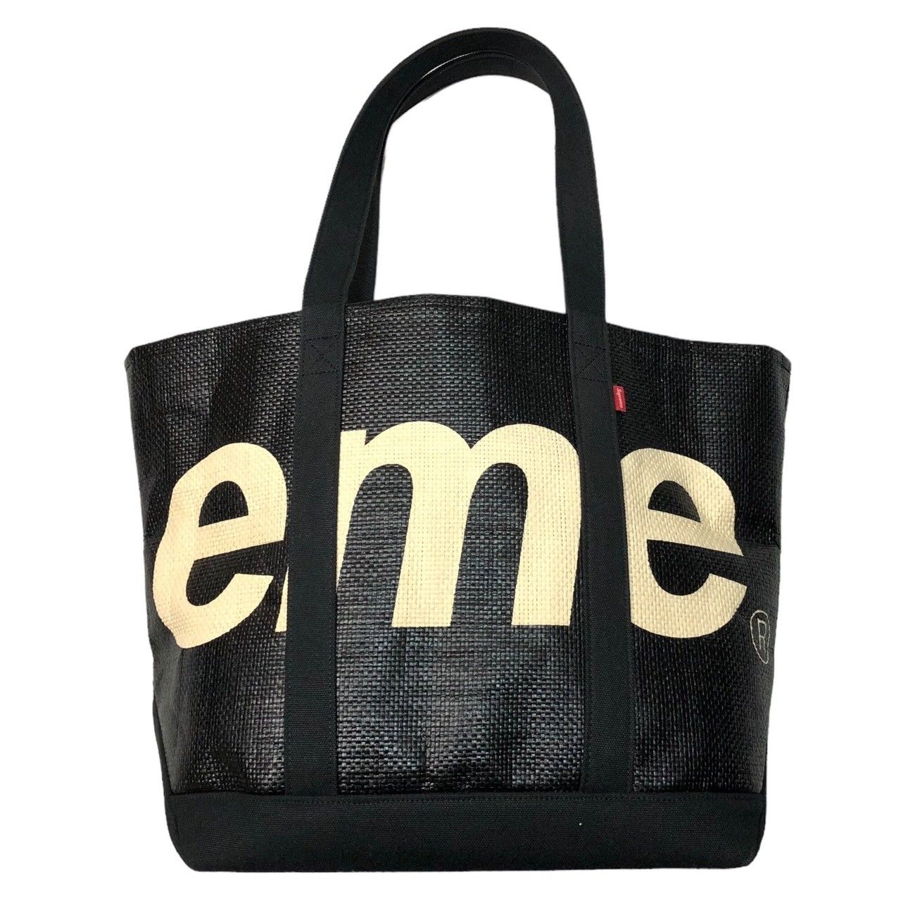 20ss Supreme Raffia Tote black | www.150.illinois.edu