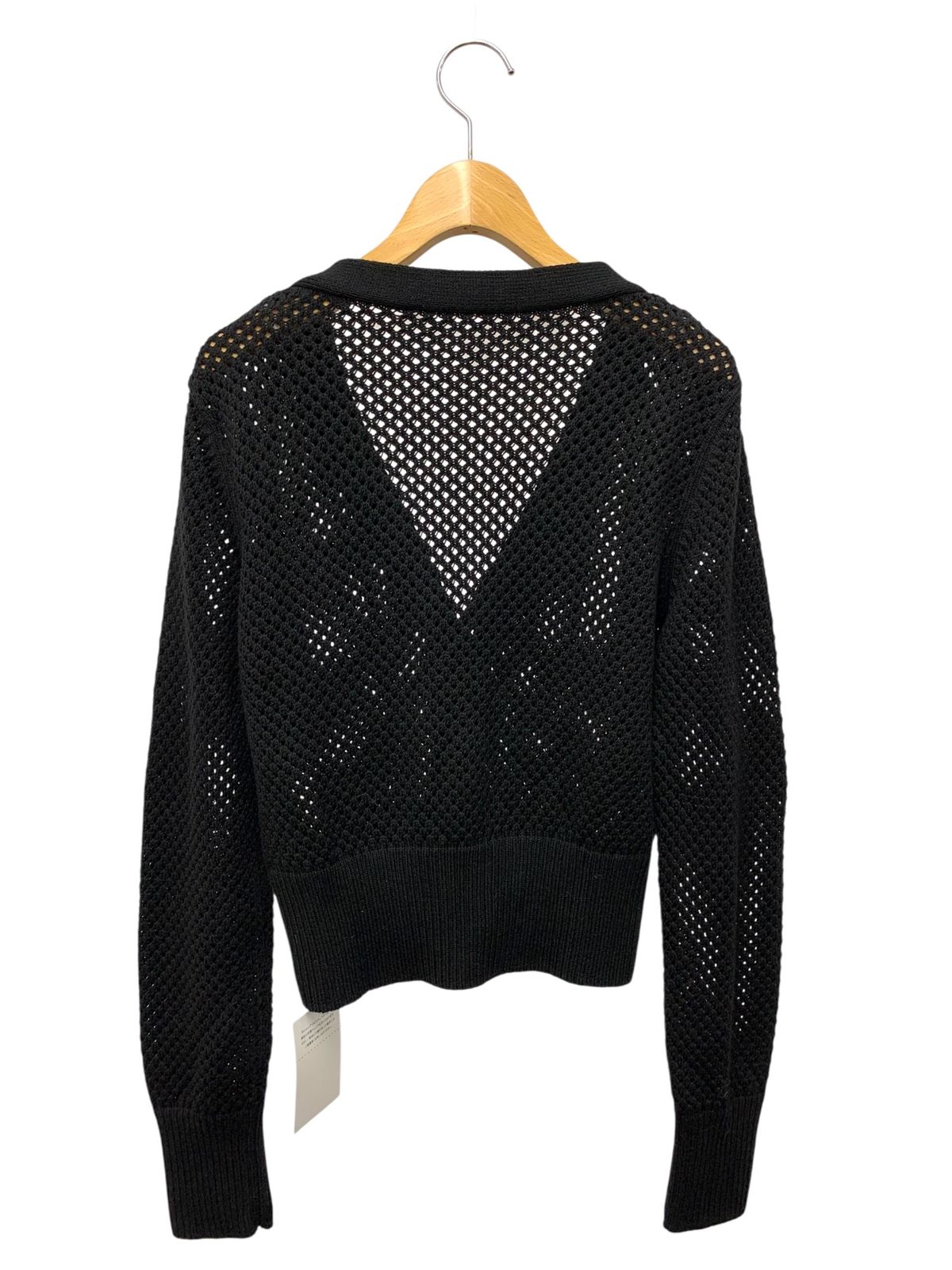 フォクシーブティック Cardigan Ellis 44408 カーディガン 40 ブラック アイレット柄