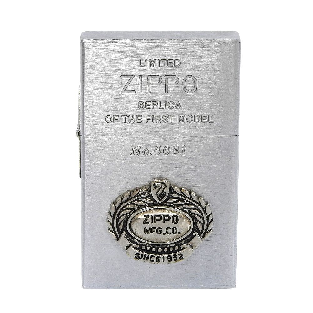 箱付超美品 ジッポー ZIPPO 1932年 限定1000個 No.0081 THE FIRST MODEL レプリカ ライター メンズ USA製  セカンドリリース シルバー 章 バッジ入 レア - メルカリ