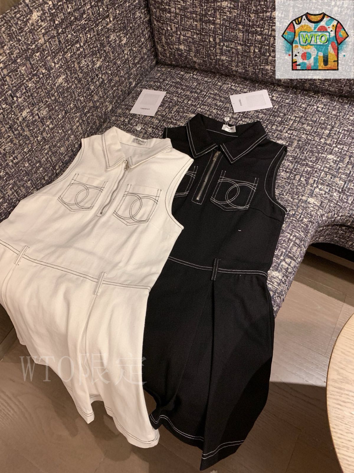 CHANEL デニムワンピース CHANEL CHANEL デニムワンピース ライトブルー系 38 中古