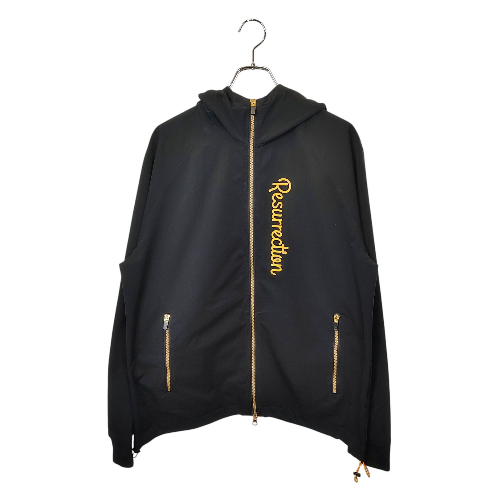 Resurrection レザレクション ゴルフ ジップアップ パーカー BD120U01-M XL ブラック|イエロー