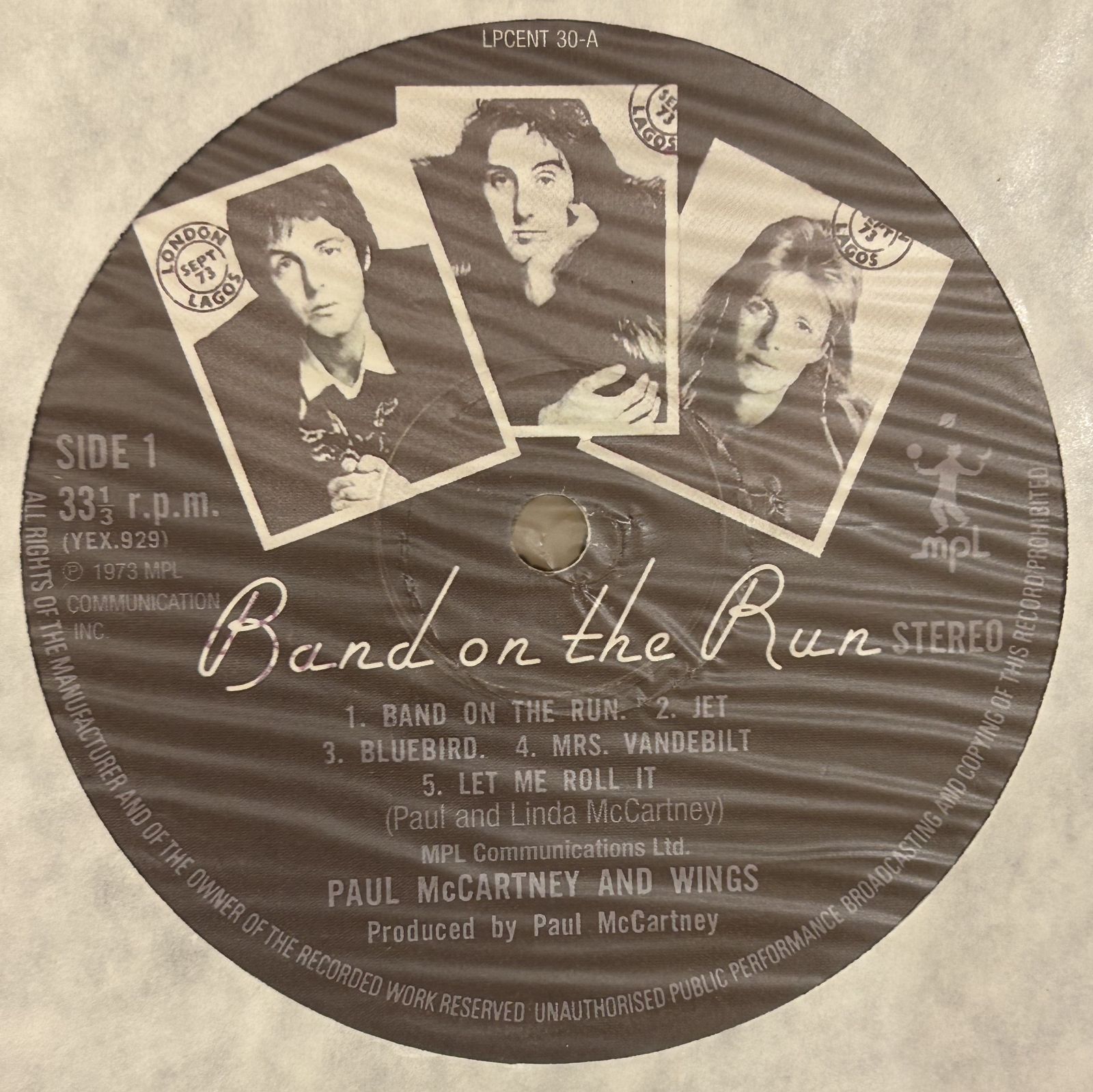 McCartney & Wings 「Band On The Run」 ポール・マッカートニー 