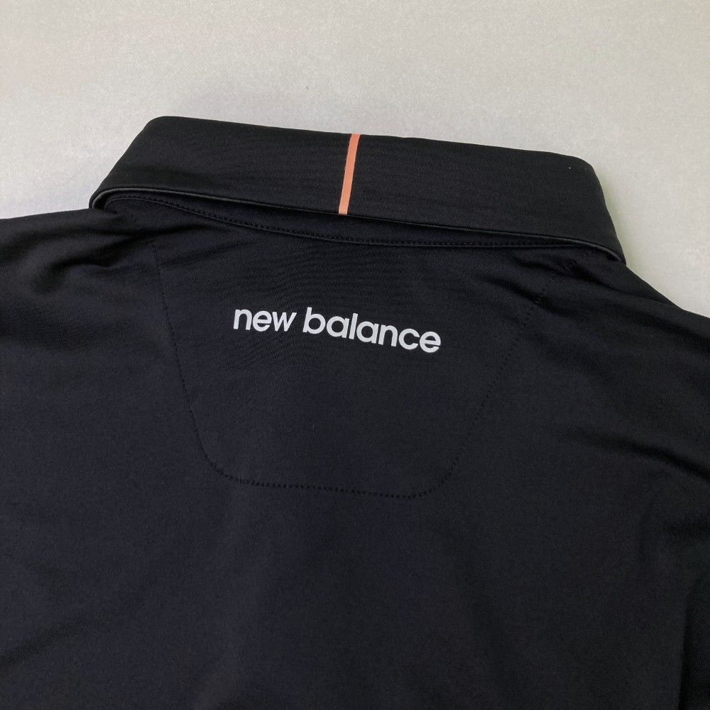 サイズ：4 NEW BALANCE GOLF ニューバランス  長袖ポロシャツ ボーダー柄 グレー系 [240101444215] ゴルフウェア メンズ ストスト NEW BALANCE GOLF ニューバランス 長袖ポロシャツ ボーダー柄