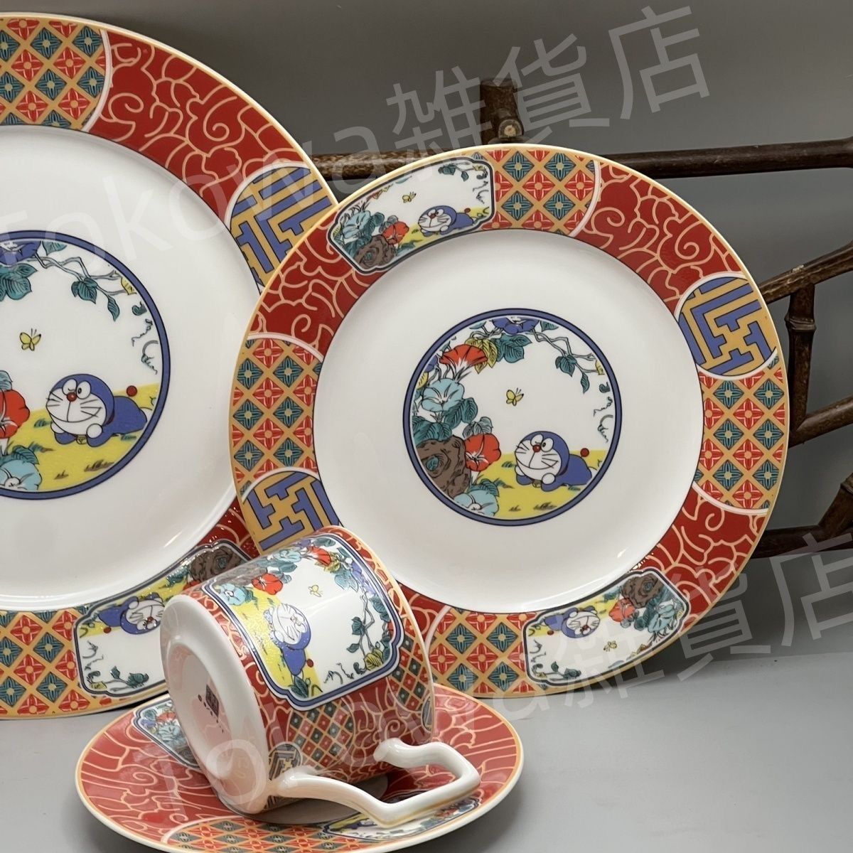 未使用新品 九谷焼 ドラえもん そばちょこ マグカップ 皿 ティーカップ