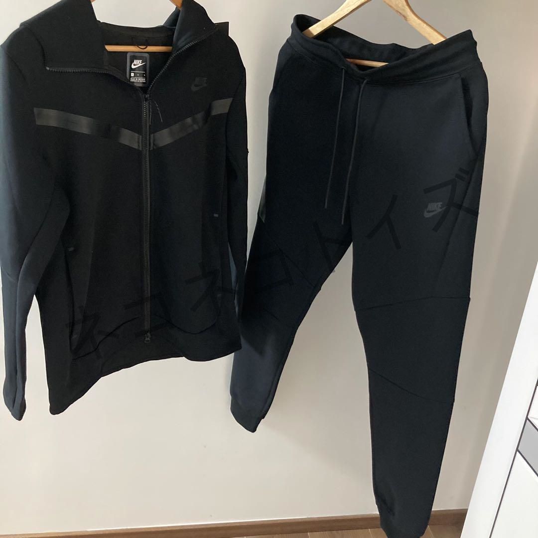 人気美品 NIKE テックフリース Tech fleece ◆上下◆セットアップ  M-XXL BLACK