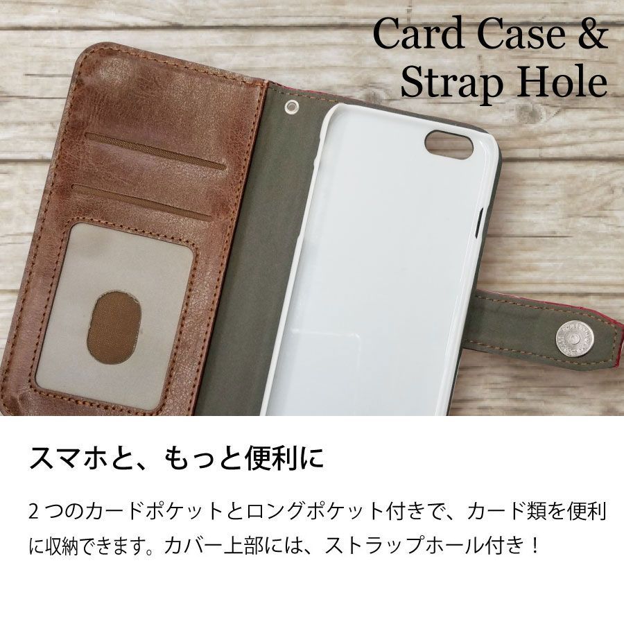 スマートフォン・携帯電話 ベージュ クロコダイル型押し本革手帳型ケース