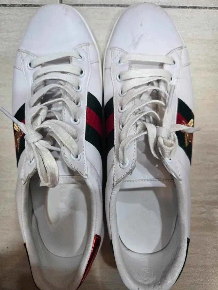 GUCCI グッチ エース スニーカーズ 白 三本線
