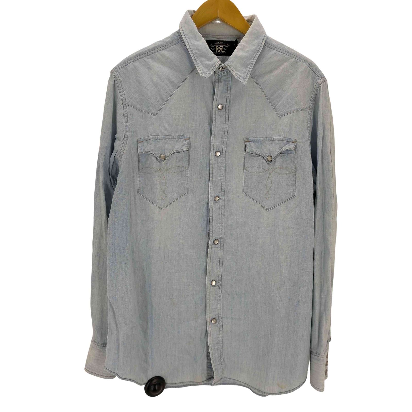 RRL ウエスタンシャンブレーシャツ ダブルアーエル　ラルフローレン RRL シャンブレーシャツ ダブルアーエル ラルフローレン ダブルアール