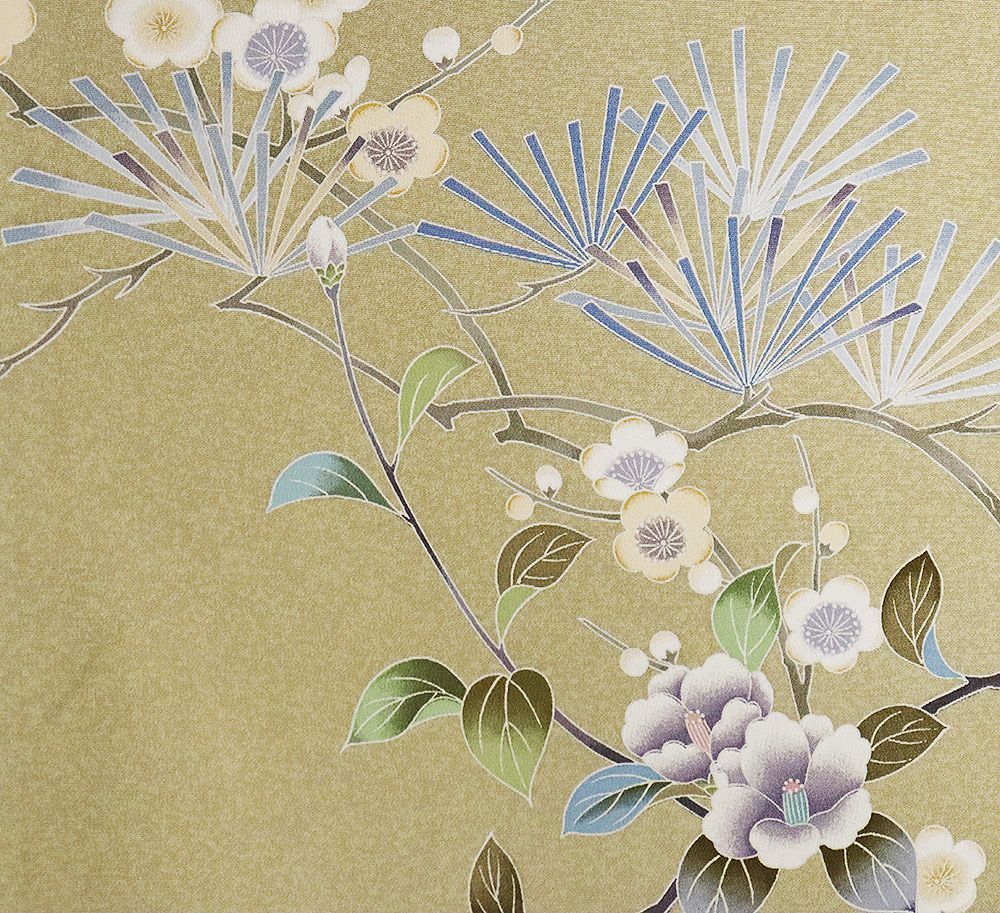 平和屋着物□訪問着 雪輪花文 暈し染め 正絹 逸品 CAAW1281 平和