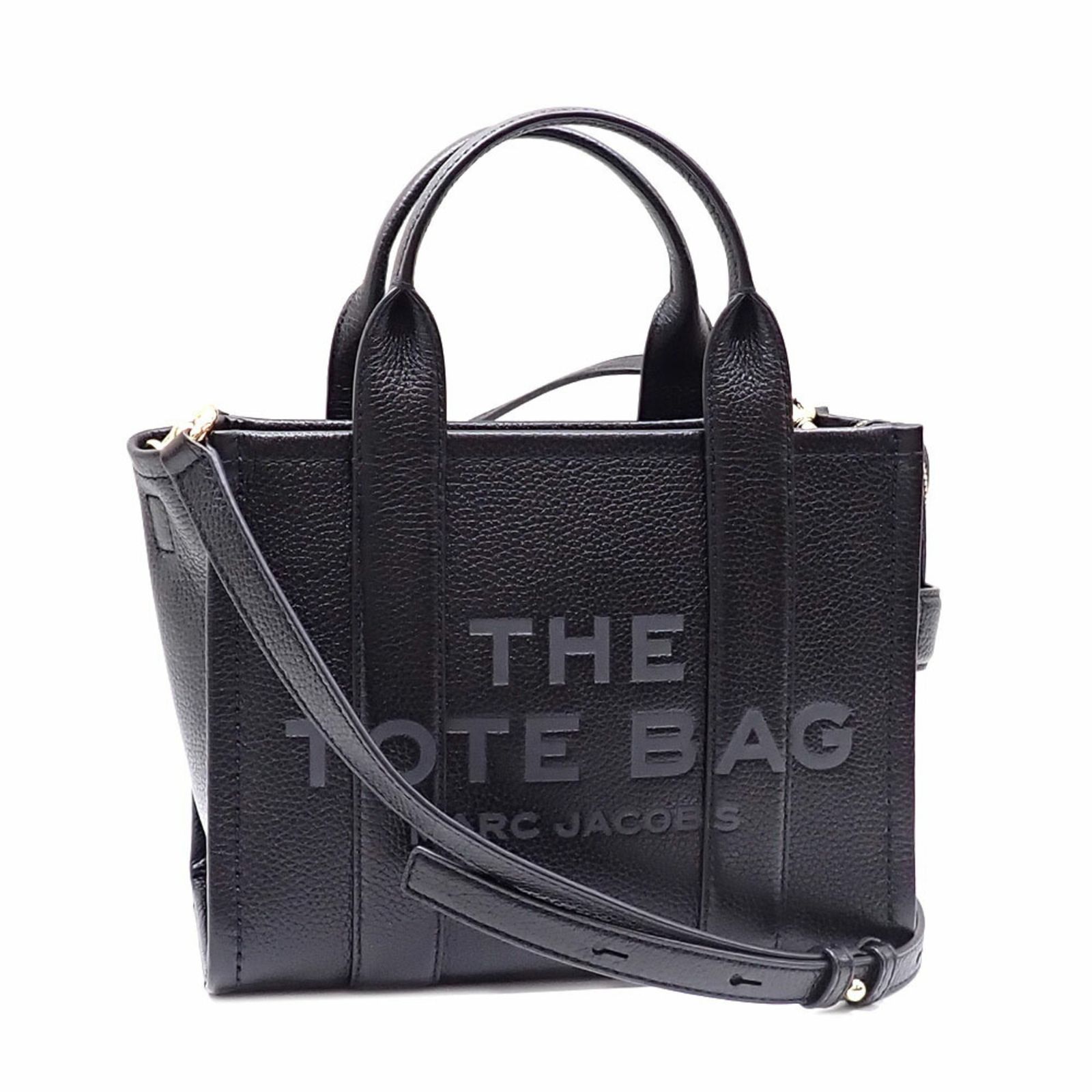 MARC JACOBS 黒 レザー トートバッグ 美品 ✨美品✨マークジェイコブス ザ レザー トートバッグ 2way