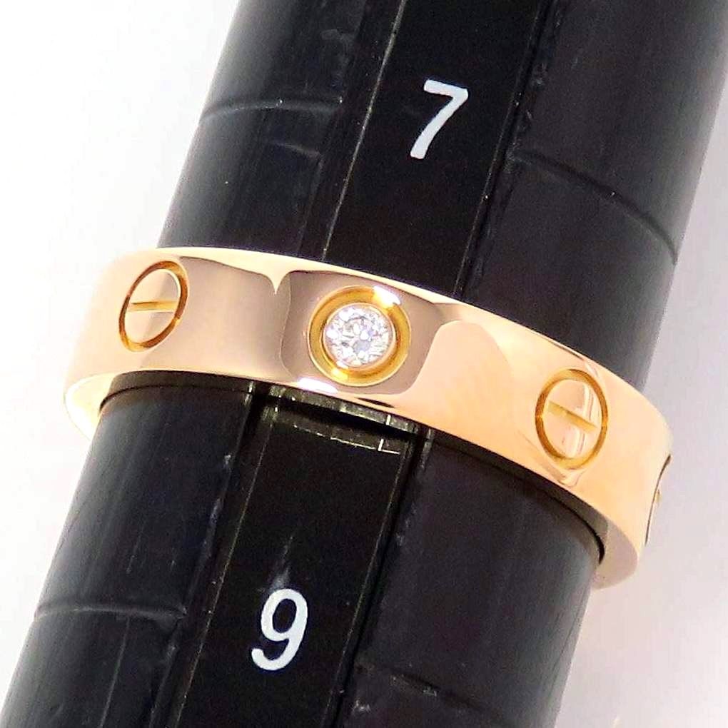 Cartier カルティエ 750 ダイヤモンド LOVE リング SM 48 ピンクゴールド SIROKUMA-CORPORATION_COM