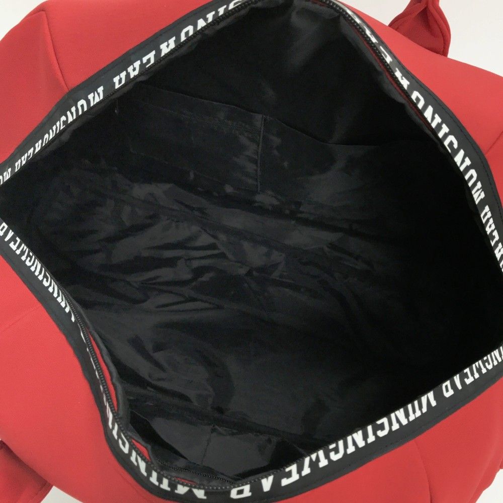 MUNSING WEAR マンシングウェア ボストンバッグ レッド系