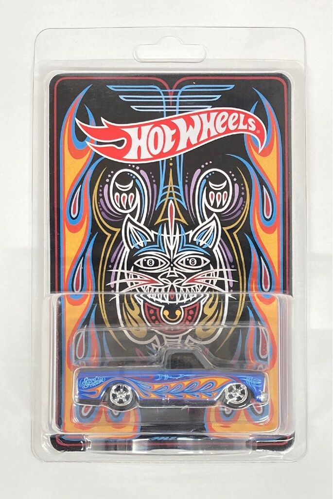 MATTEL 2021JAPAN COLLECTORS CONVENTION Exclusiv HOTWHEELS 69 CHEVROLET C-10 MAKOTO-M-K CUSTOM SIGNS GLH97
