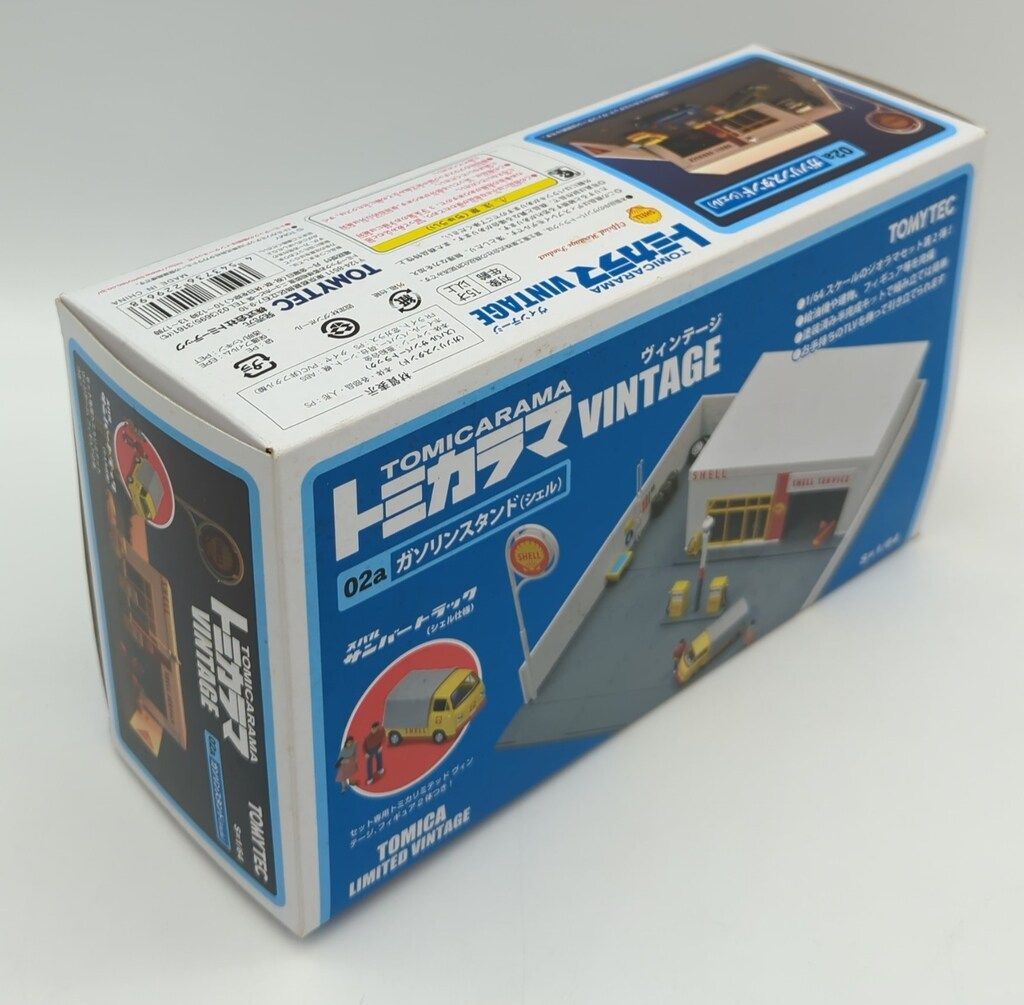 トミーテック トミカラマVINTAGE ガソリンスタンド(シェル) 02a