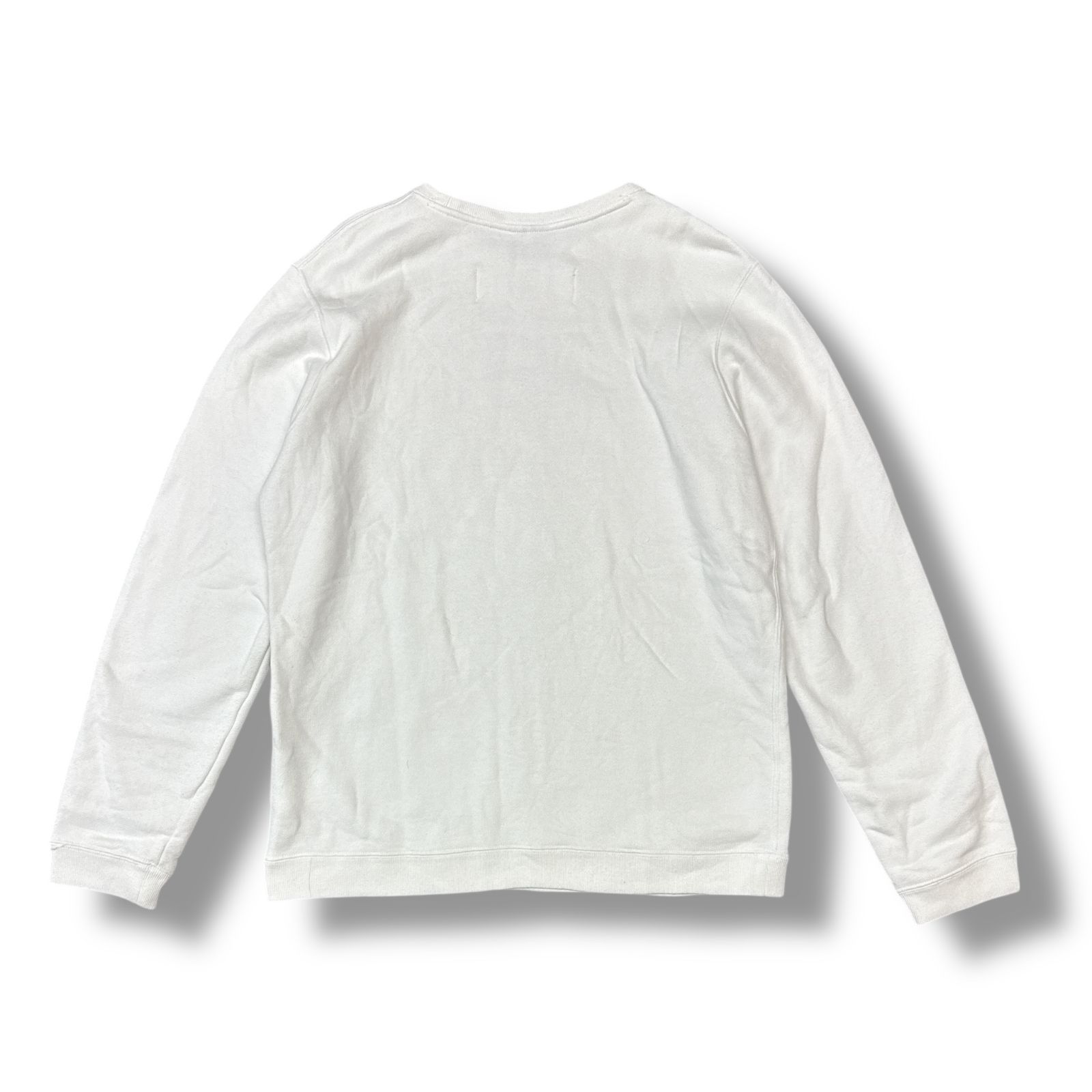 Stussy ホワイト スウェット STUSSY × COMME des GARCONS 18AW クリスマス限定トレーナー