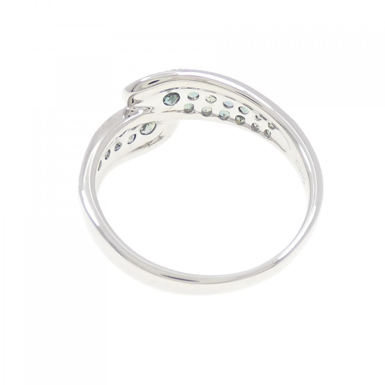 K18WG アレキサンドライト リング 0.55CT - メルカリ 