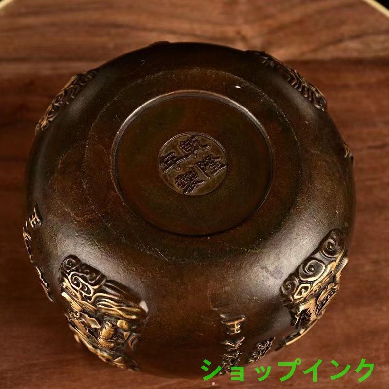 大清乾隆 四天王 銅壺 銅鉢 奉納 法器 工芸品 美術品 置物 大清乾隆 四天王 銅壺 銅鉢 奉納 法器 工芸品 美術品 置物