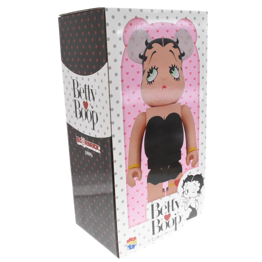 MEDICOM TOY (メディコムトイ) BE@RBRICK Betty Boop(TM) BLACK Ver. 1000% ベアブリック  ベティブープ 人形 フィギュア ブラック/ベージュ - メルカリ