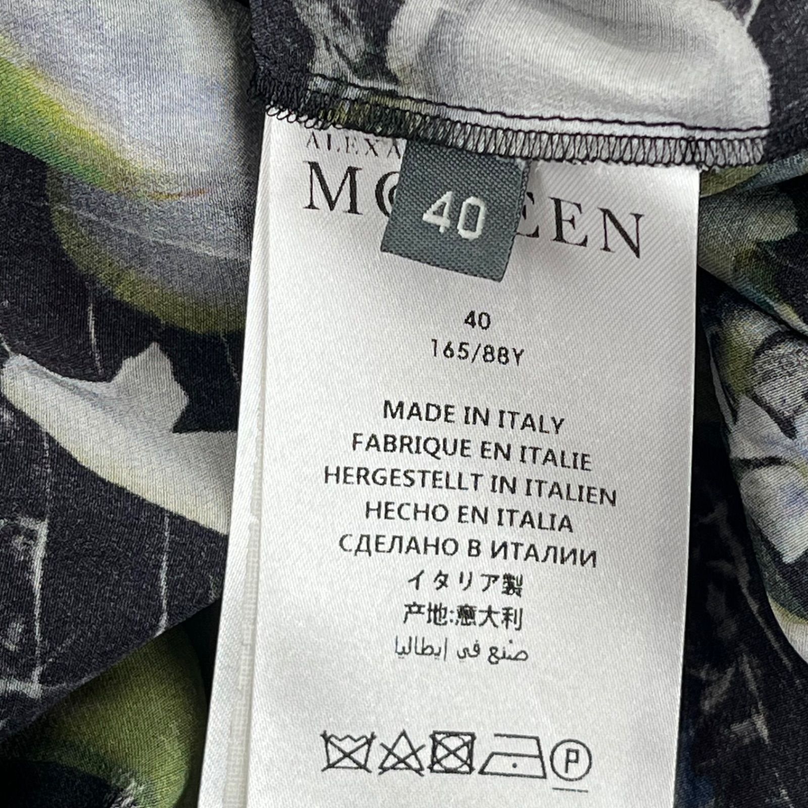 美品 アレキサンダーマックィーン Alexander McQueen フローラル