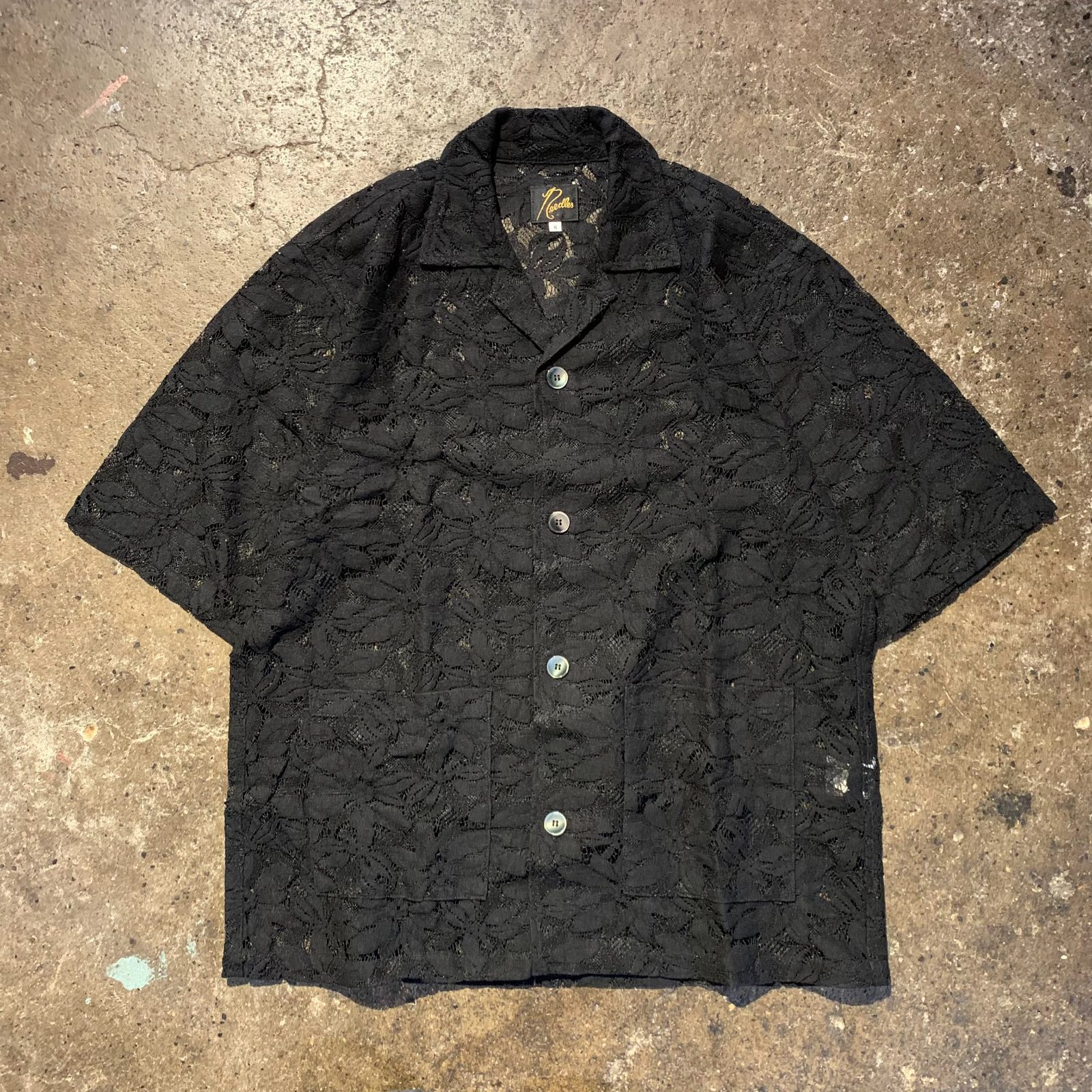 Needles 23ss Cabana Shirt C/Pe/R Lace Cloth / FLOWER レース