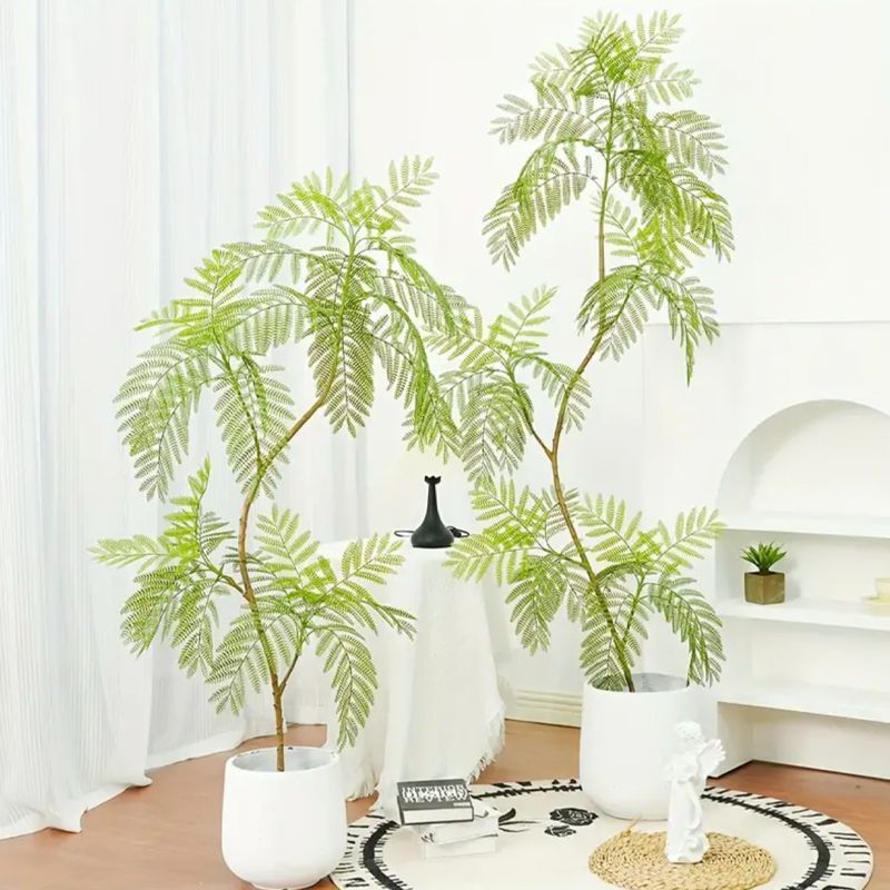 エバーフレッシュ 人工観葉植物 室内 ジャカランダ 木 店舗 リアルな緑 大きな植物 屋内 オフィス カフェ レストラン ホテル ショップ ナチュラル 自然 寝室 ホームデコレーション インテリア 植物 エコ 癒し おしゃれ 大型 フェイクグリーン 風水 STEELWINDOWSANDDOORS_COM