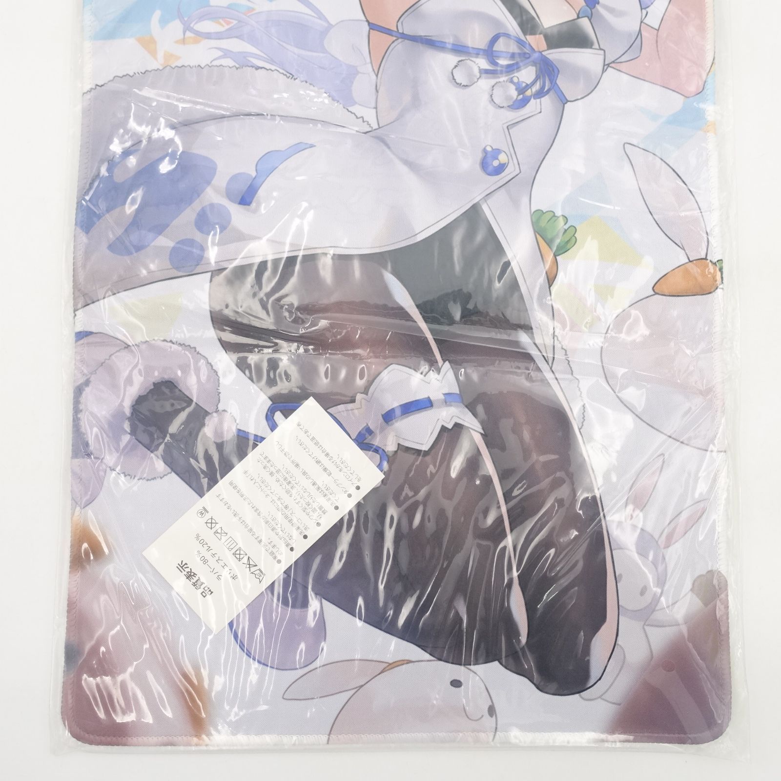 兎田ぺこら プレイマット 未使用 ラバー 印刷 横約60cm×縦約30cm