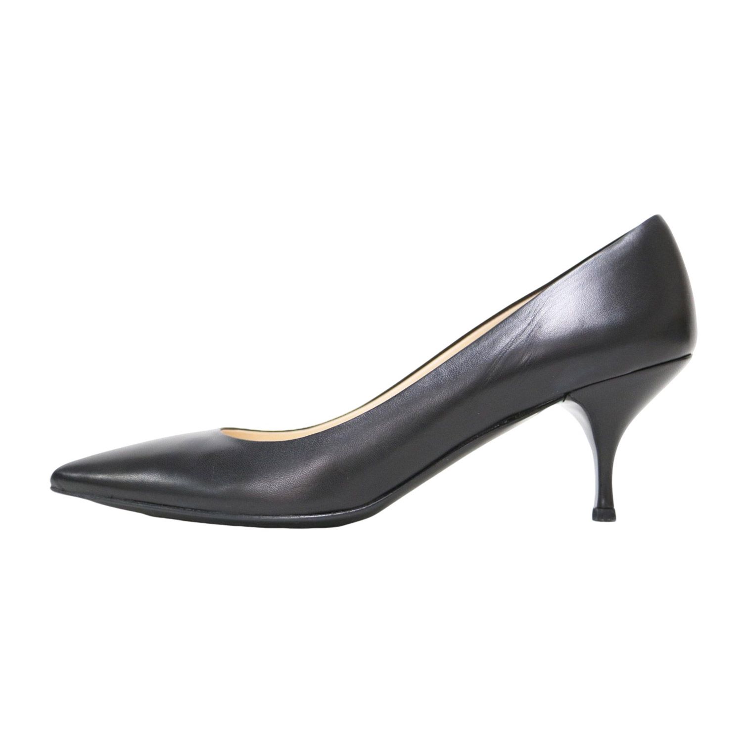 PRADA プラダ パンプス ブラック 黒 サイズ:38 1/2 25.5cm
