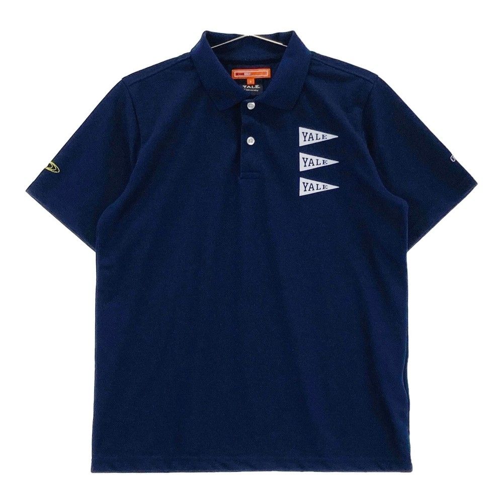 サイズ：S BEAMS GOLF ビームスゴルフ ×YALE 半袖ポロシャツ ネイビー