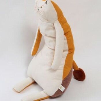 gnocco ニョッコ お座り猫クッション イエロー CU21-CT-3YL TALLINNNEXPO_COM