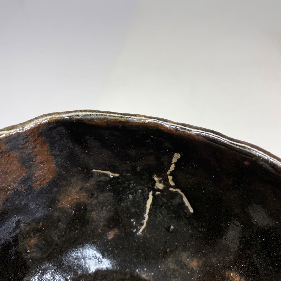 常滑焼 名工 滝田椿渓 茶碗 木箱付 横幅約11㎝ 東Y6-0705②