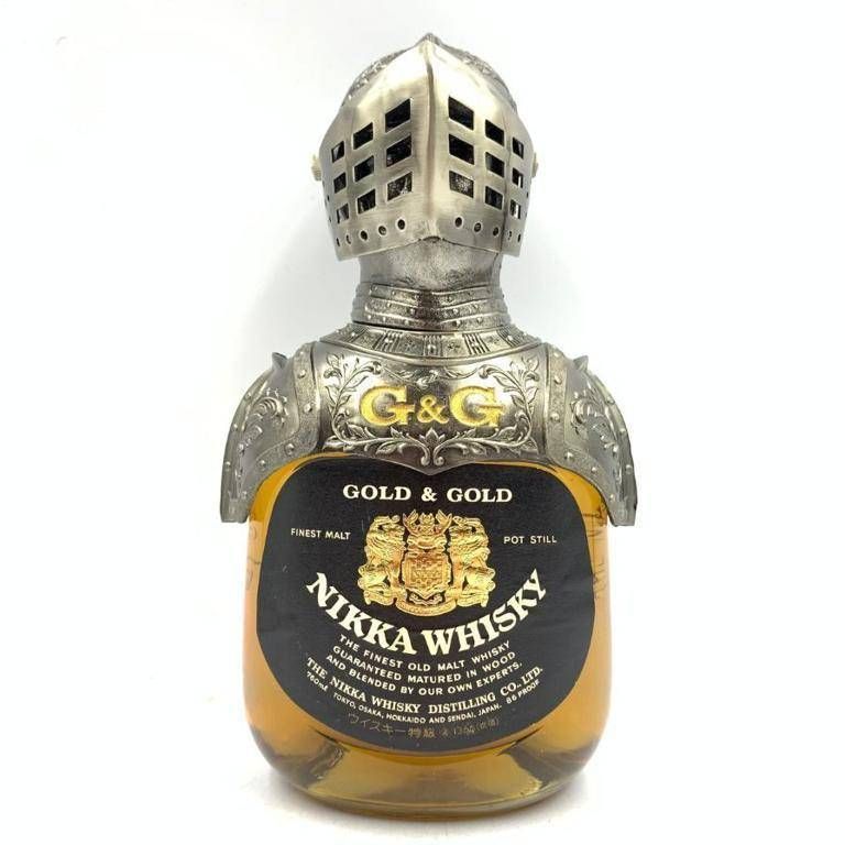 東京都限定◇ニッカ GOLD&GOLD クリアランス G&G 西洋 甲冑 ボトル