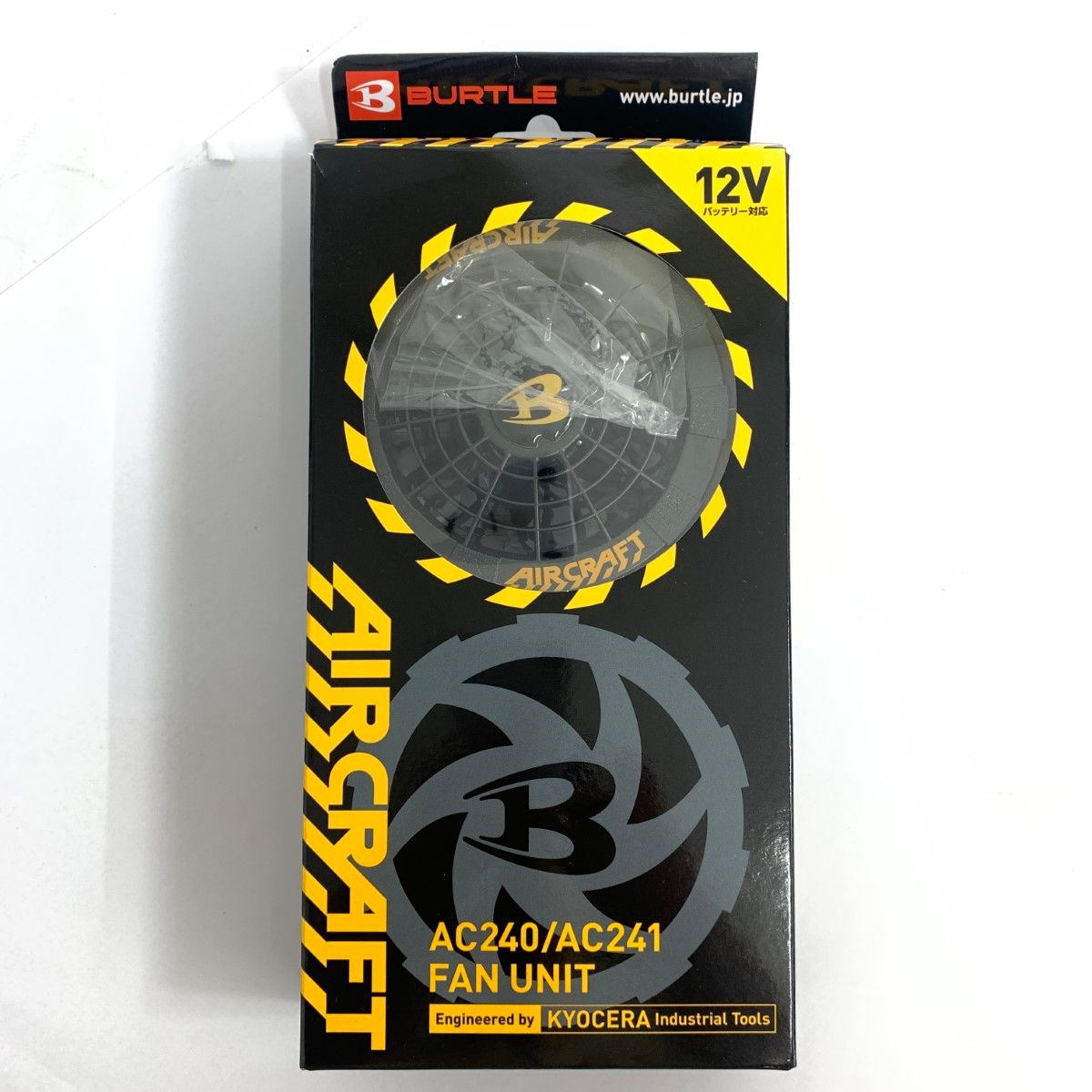 美品 BURTLE バートル エアークラフト 空調服 ブラック AC230バッテリー/AC240ファンユニット/AC7141ブルゾンM ...