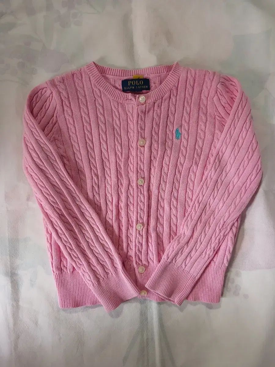 ポロラルフローレン ピンク ケーブル ユア YOOA カーディガン 110