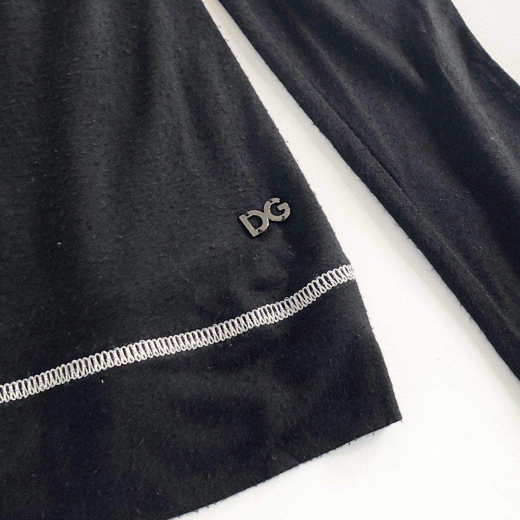 D&G 長袖シルクシャツ 黒/白 36 楽天市場】ドルガバ シルク