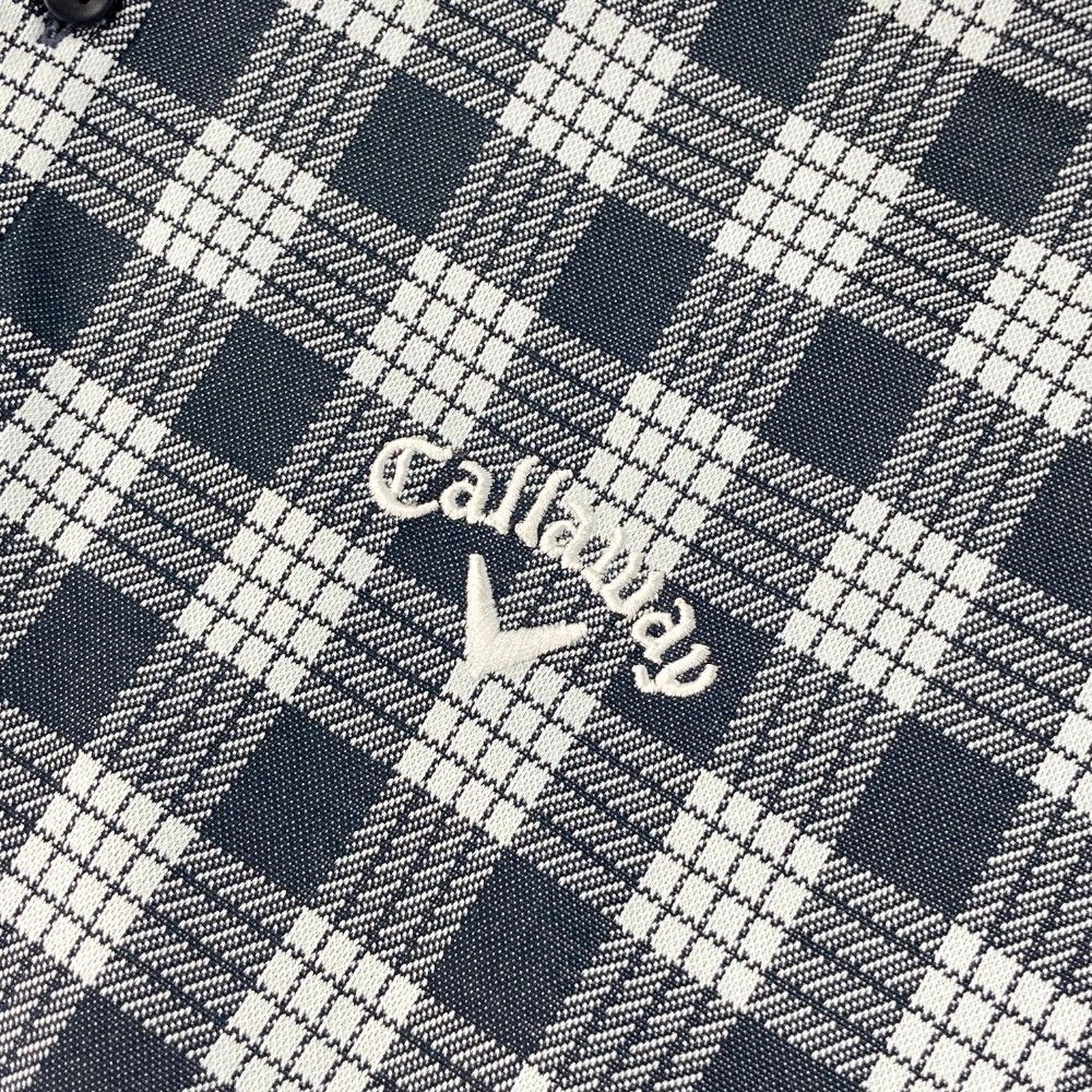 サイズ：LL CALLAWAY キャロウェイ 半袖ポロシャツ チェック柄