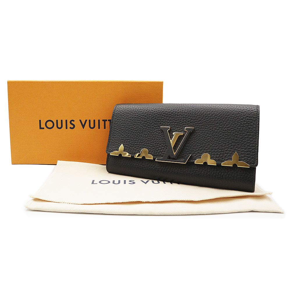 ルイ ヴィトン ポルトフォイユ カプシーヌ 二つ折り長財布 トリヨン  