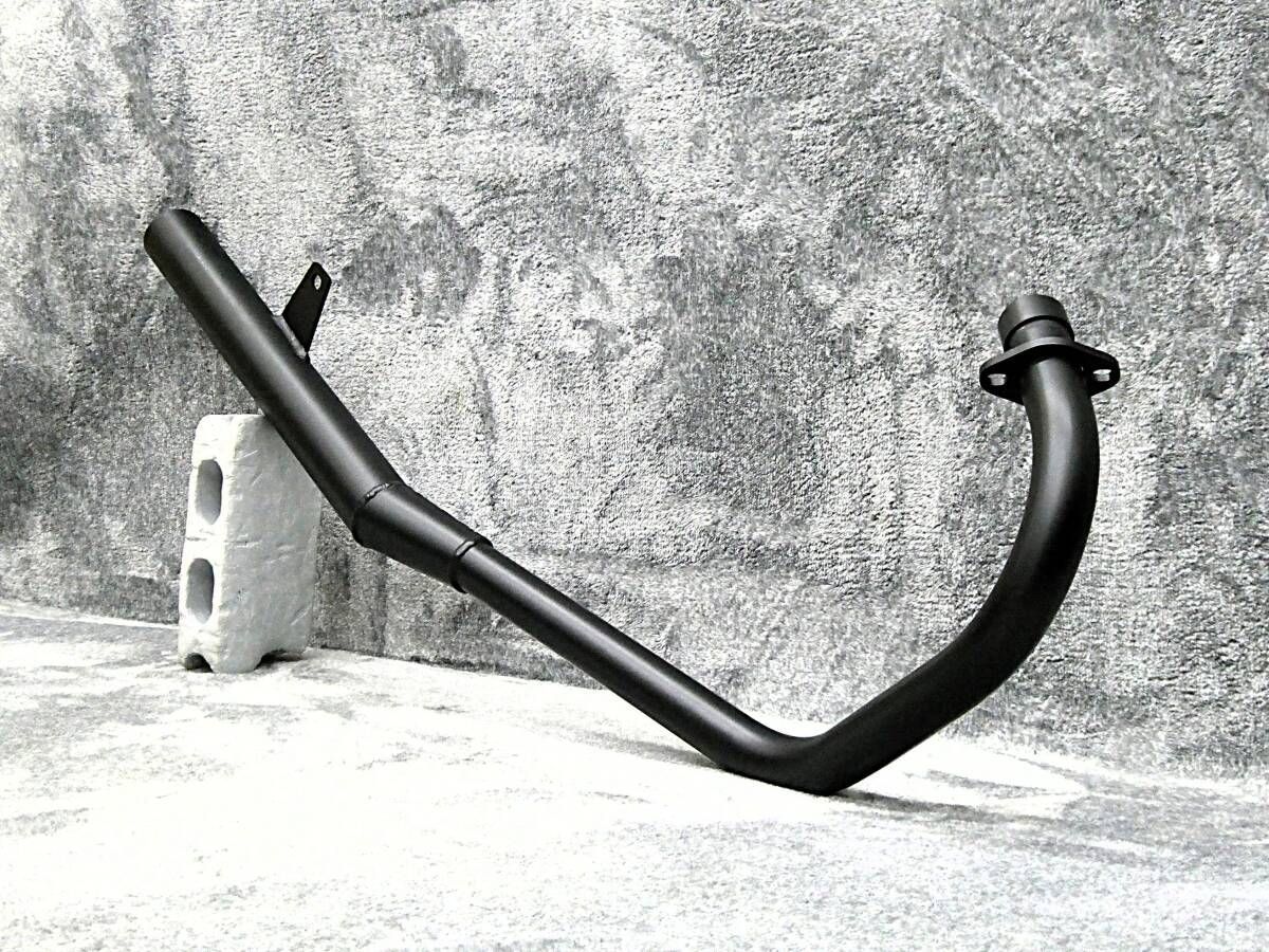 GN125用　アルミショート管 GN125 豪 アルミ ショート管 黒50.8π/ブラック GN125H GN125 GN125-2F