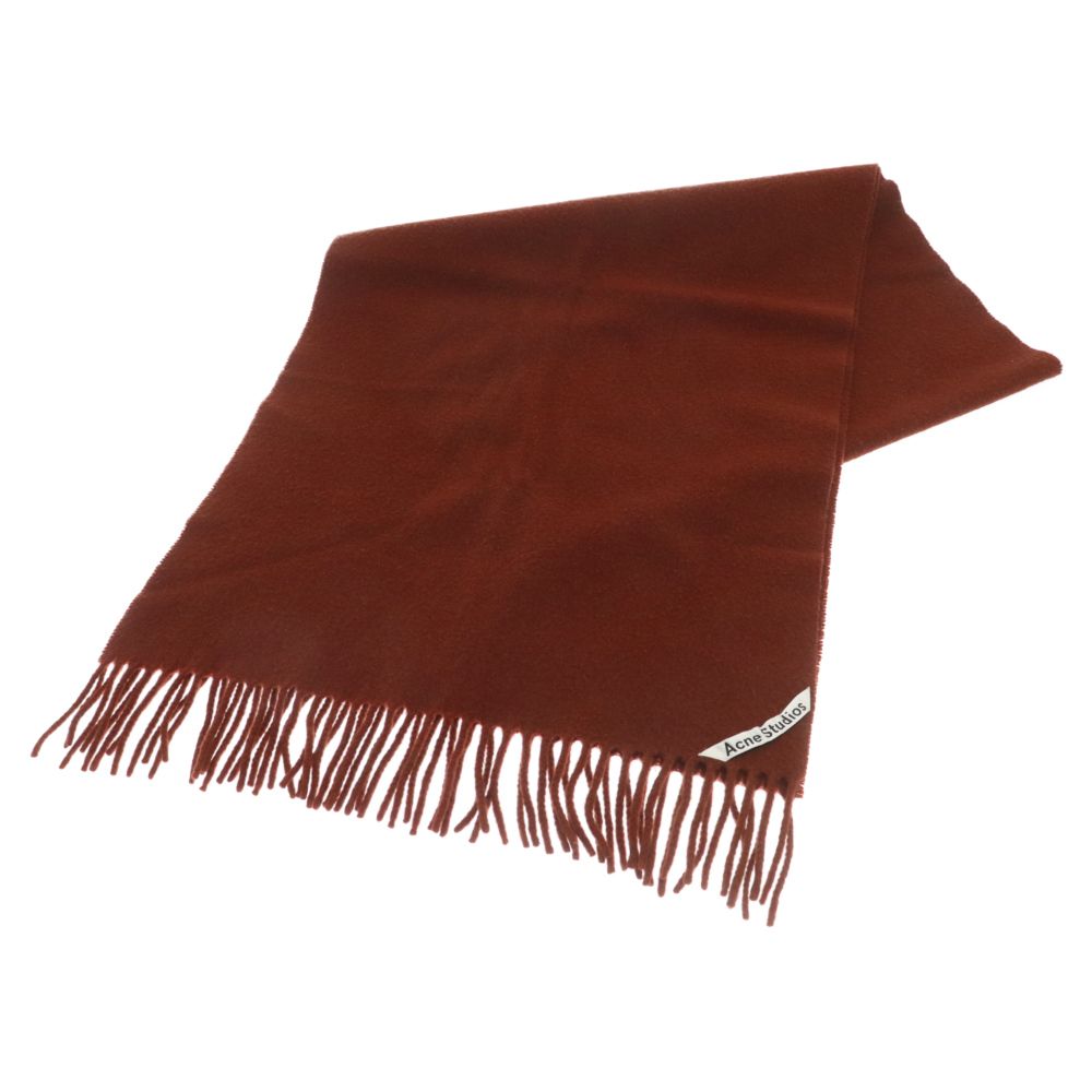 Acne Studios (アクネ ストゥディオズ) ロゴラベルフリンジマフラー