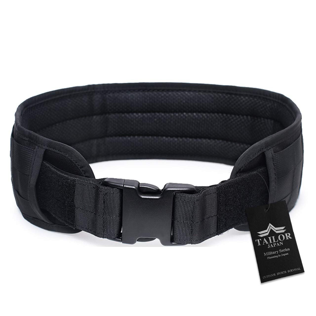 【最短発送】モールベルト タクティカルベルト ワンタッチベルト ミリタリーベルト タクティカル ベルト ベルト モール対応 サバゲー サバゲー装備 作業用 JAPAN] 軽量 1000Dナイロン製 [TAILOR 