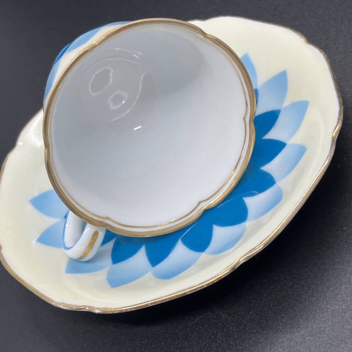 オールドノリタケ アールデコ オールドノリタケ デミタス カップ&ソーサー アールデコ クリーム