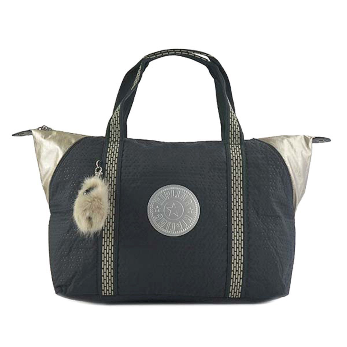 キプリング Kipling ボストンバッグ K14332 07W ART M アートエム キャリーオンバッグ ショルダーバッグ トラベルバッグ NIGHT BLUE Q BL ネイビー＋シャンパンゴールド系
