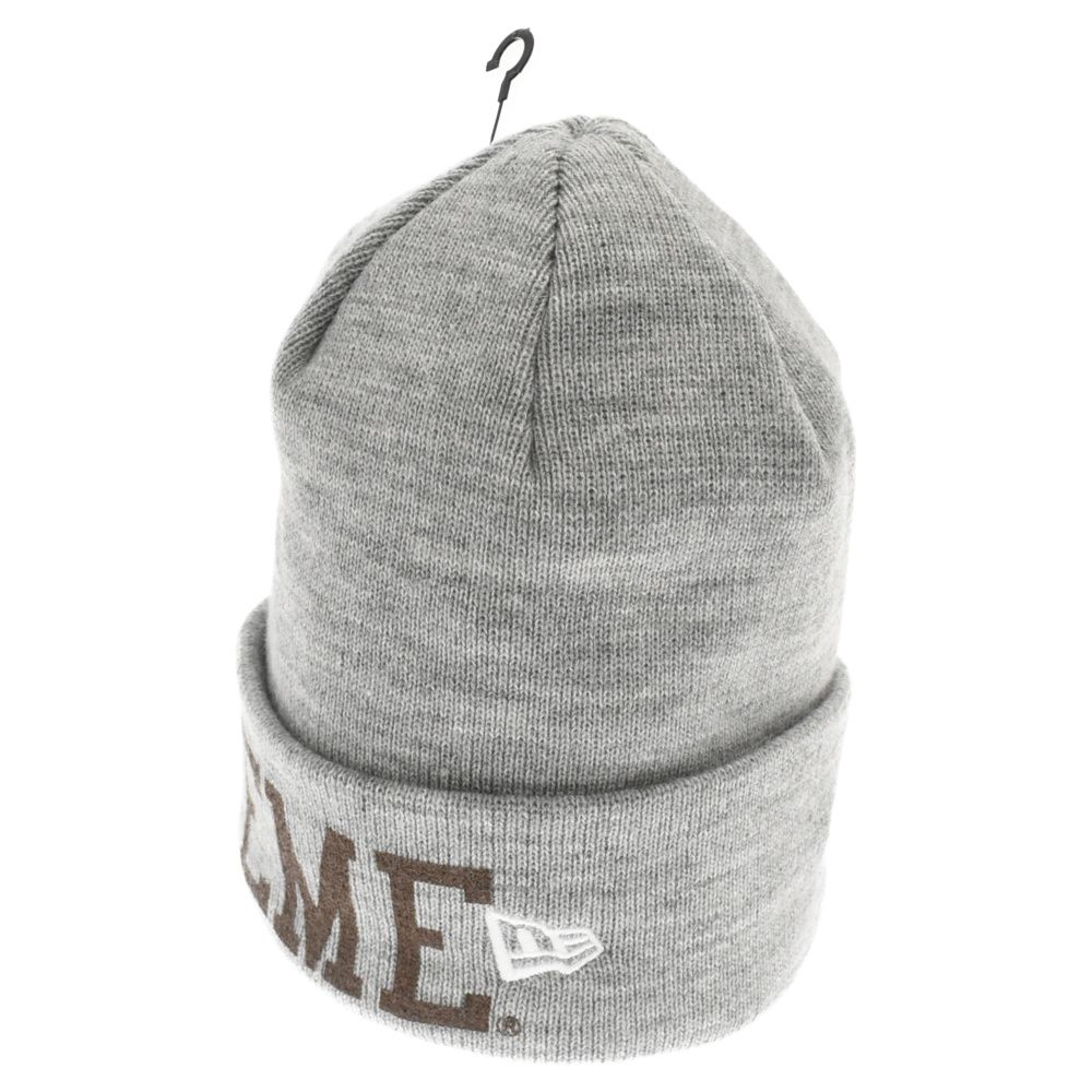 SUPREME (シュプリーム) 23AW×New Era Varsity Beanie Heather Grey 