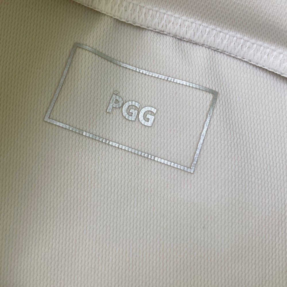 サイズ 6 PGG PEARLY GATES パーリーゲイツ 半袖ハイネックTシャツ ホワイト系 ゴルフウェア メンズ ストスト 体幹トレーニング ゴルフスクール