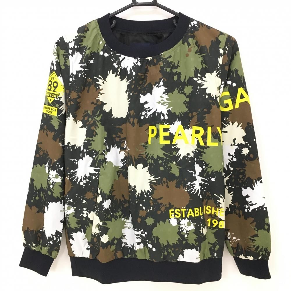 パーリーゲイツ　スニード　カーキ　サイズ0 パーリーゲイツ スニード 黒×カーキ 総柄 レディース 0(S) ゴルフ