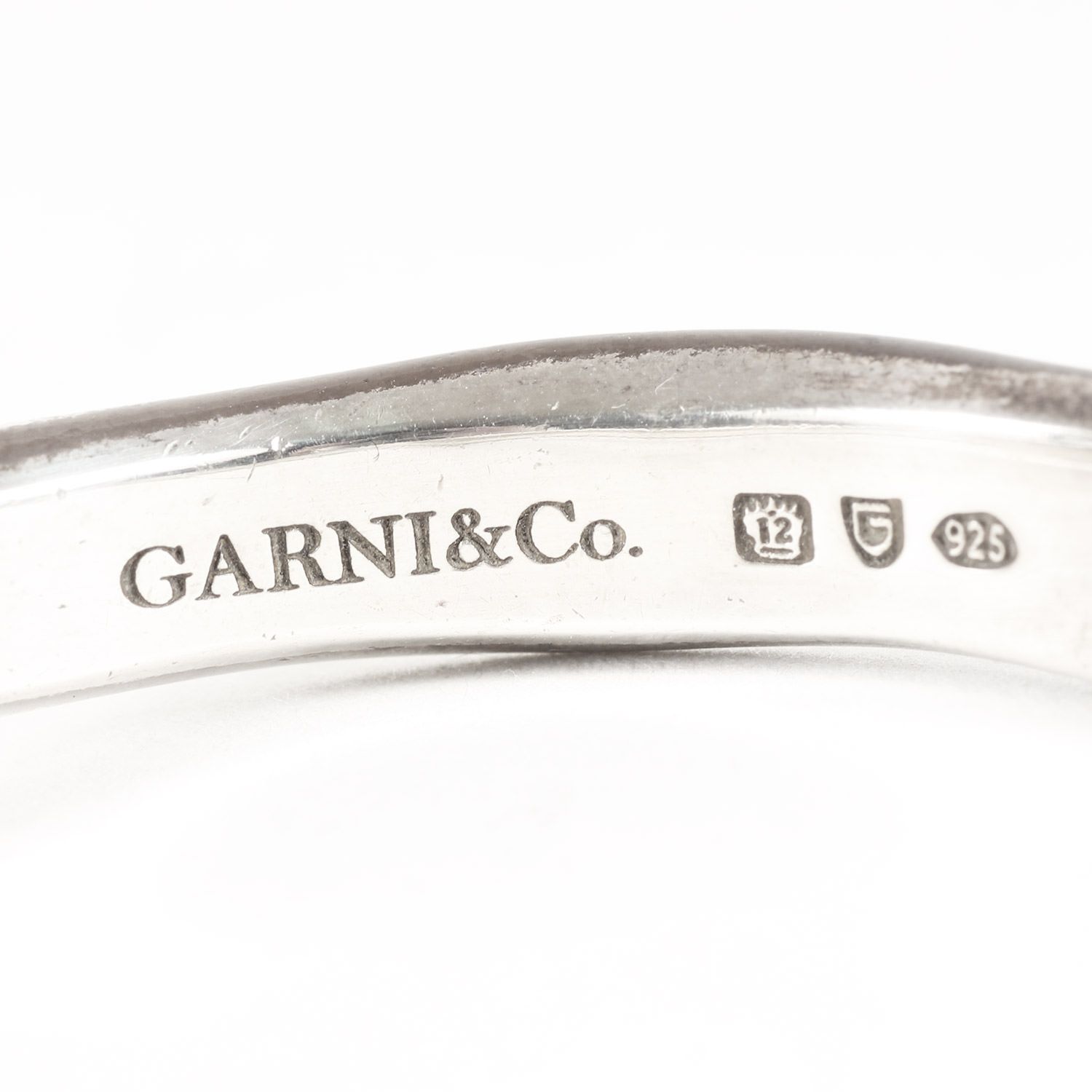 GARNI ガルニ サイズ:S-M位 トライアングル シルバー バングル