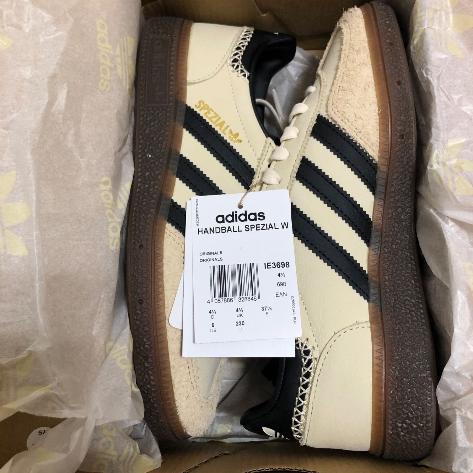 新品⭐️adidas HANDBALL SPEZIAL 23.0cm IE3698 ワンダーホワイト 