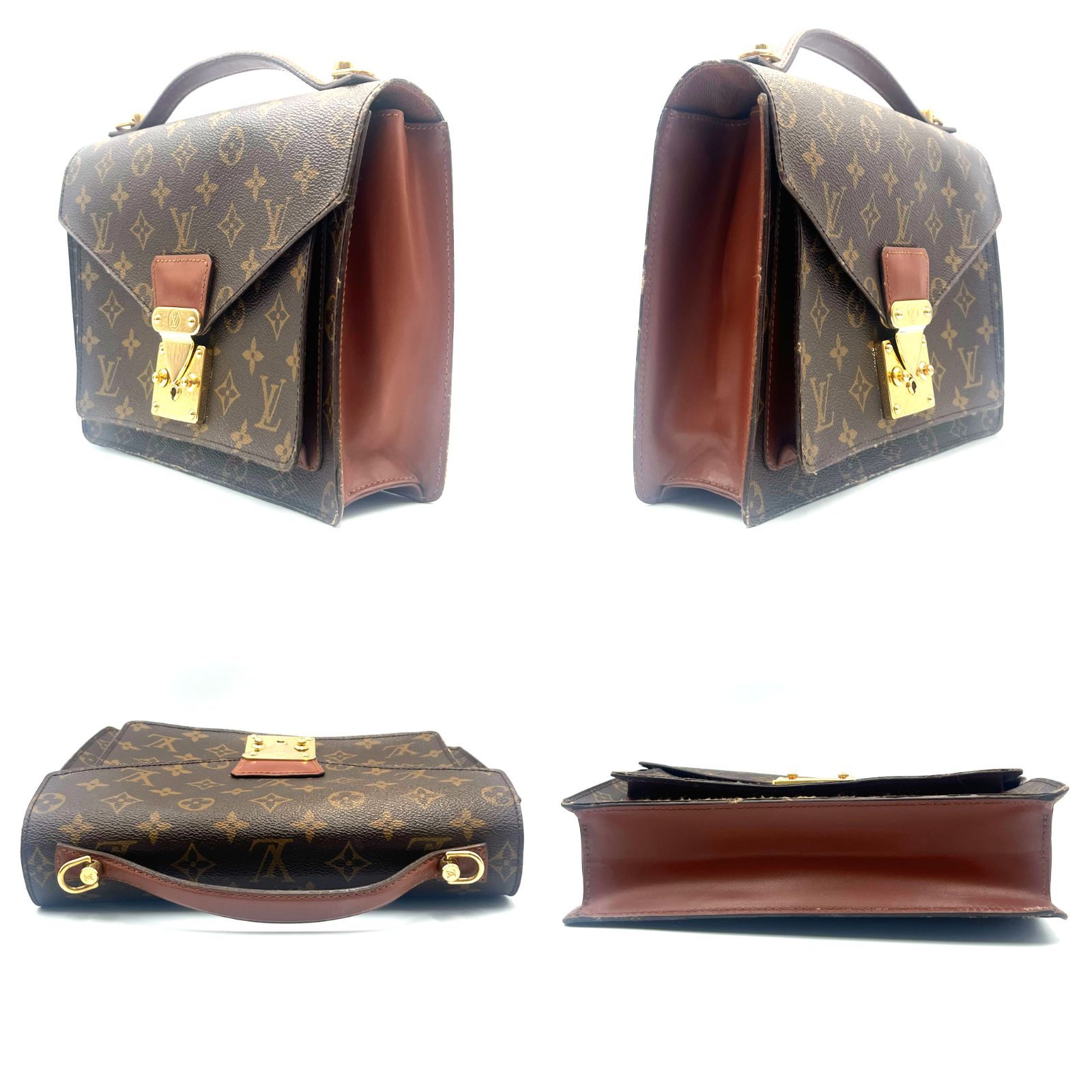 ■美品■LOUIS VUITTON ルイヴィトン モンソー M51185 バック Louis Vuitton ルイヴィトン M51185 モンソー 26 ハンドバッグ